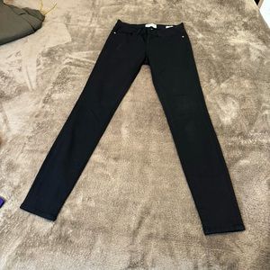 Frame denim black jeans skinny sz 25